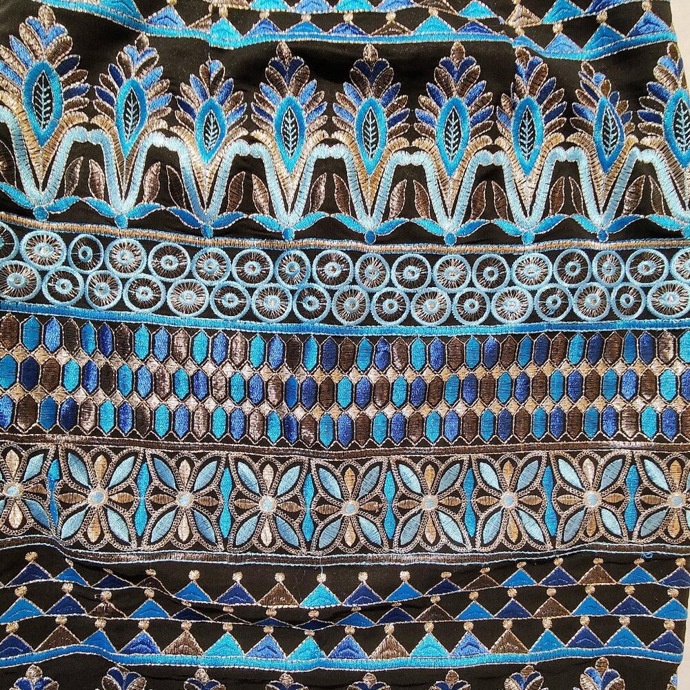 White House Black Market Dress Women's Medium Sleeveless Geometric Print Sheath - Picture 8 of 11